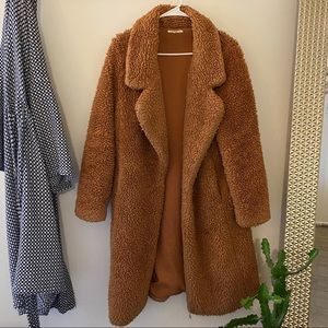 Brown/Rust/Camel Tularosa teddy coat